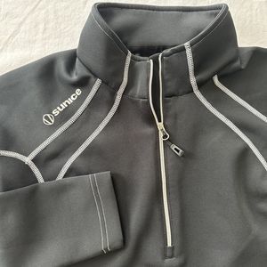 Sunice Golf 1/4 Zip Pullover Shirt Women's Size M Black‎  Stretch Outdoors logo